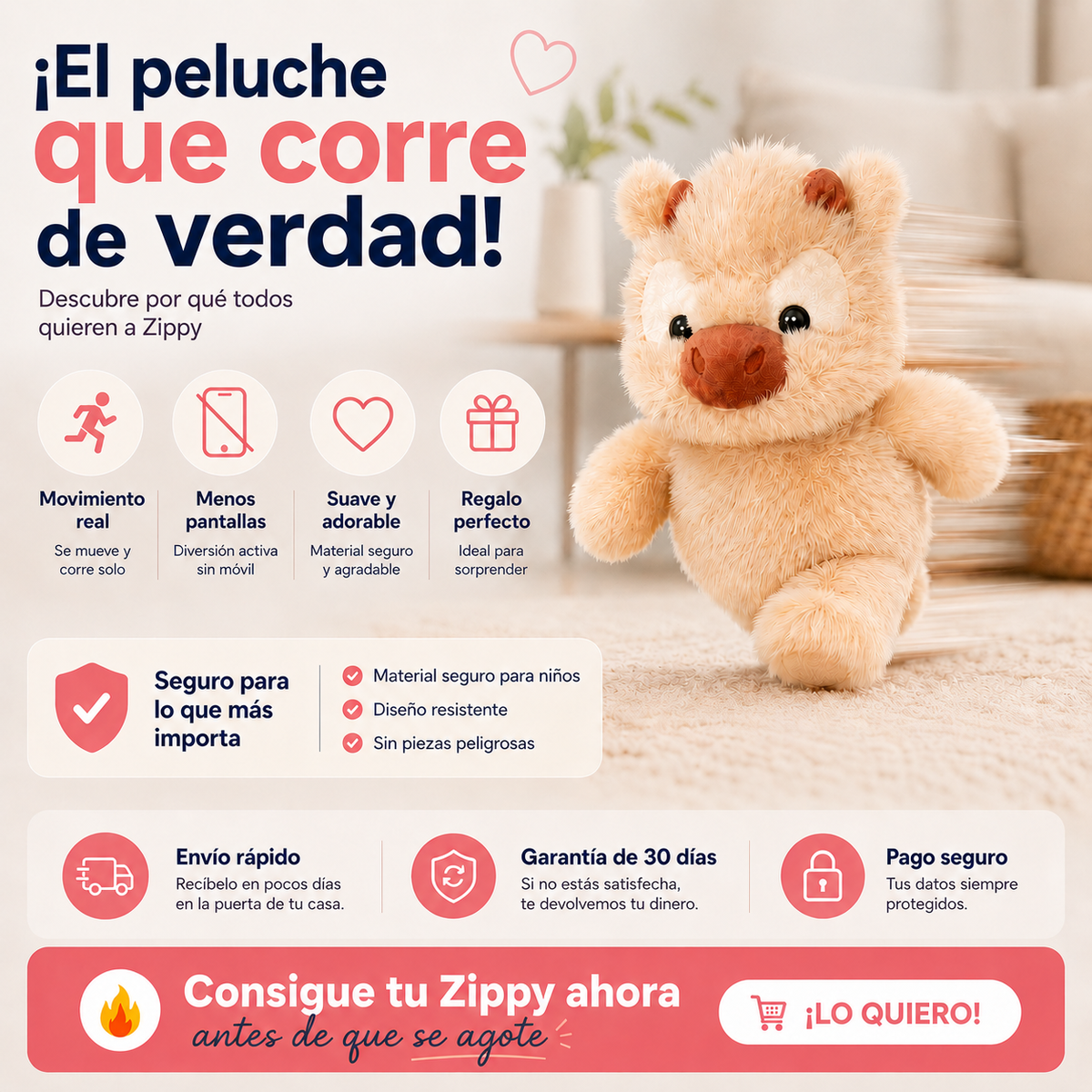 Zippy el Peluche Veloz